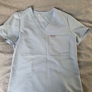 Figs Dusty Blue scrub set